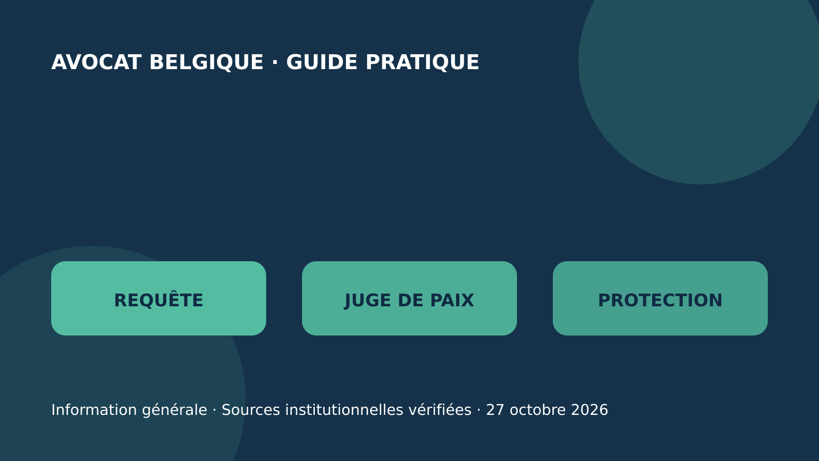 Infographie originale sur la requête, le juge de paix et la protection judiciaire personnalisée